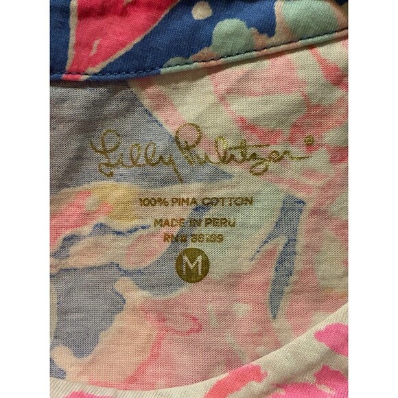 Lilly Pulitzer Women's Pink Bay Dreamin 3/4 Sleeve Size Medium Dress - Picture 5 of 5